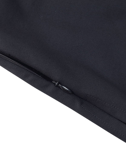 100% Worsted Wool Side Slit Women Culotte Skirt