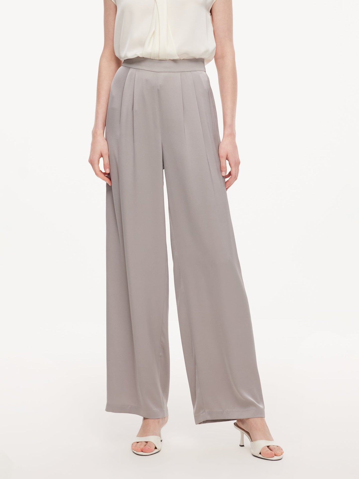 22MM Mulberry Silk Women Straight Leg Pants