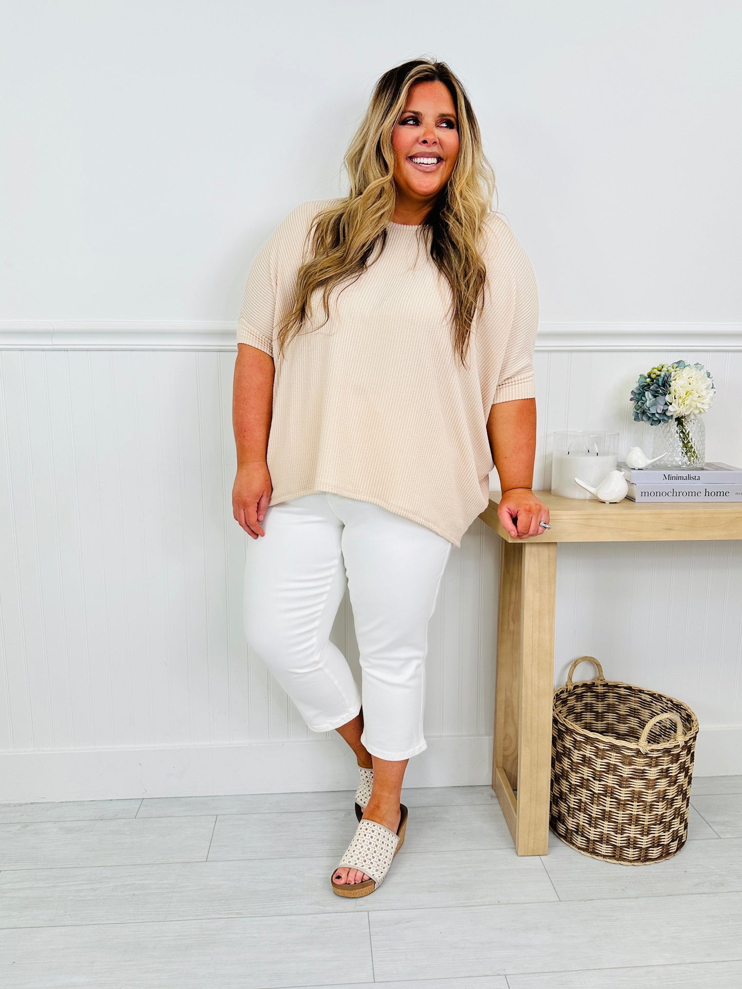 Judy Blue Signs of Spring Tummy Control Capris