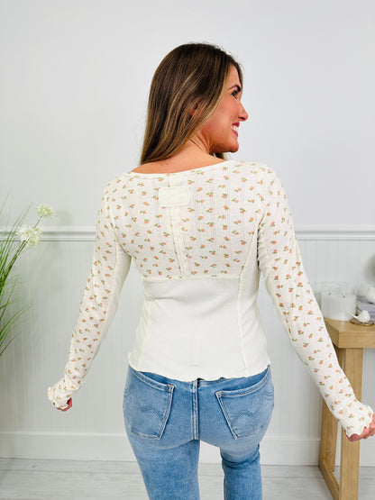 Delicate Days Top In Ecru