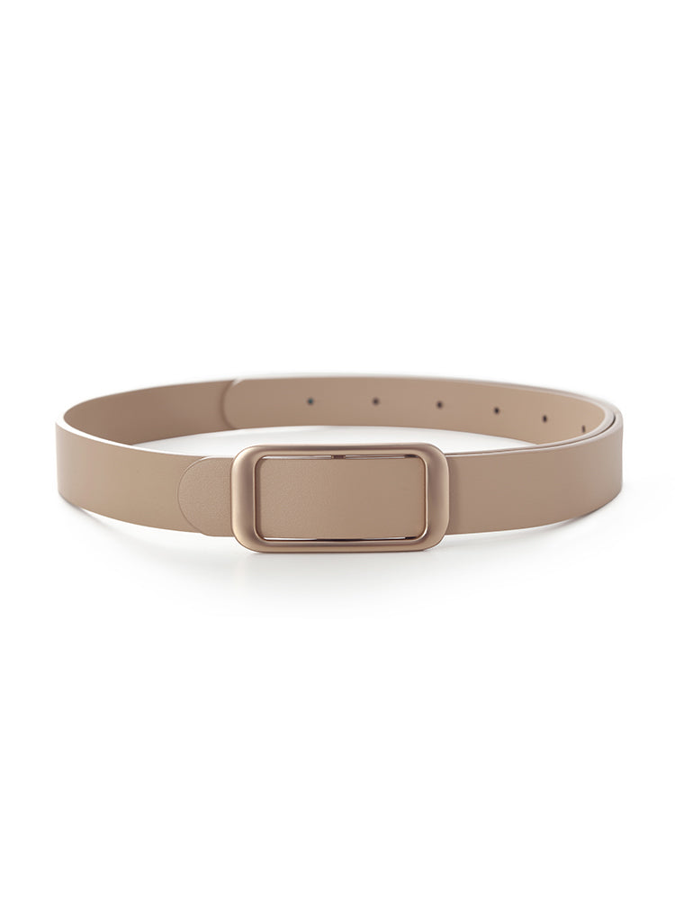 Light Camel Women Leather Belt