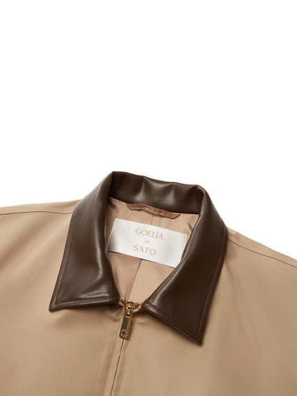Loose Fit H-Line Zip-Up Unisex Mid-length Jacket