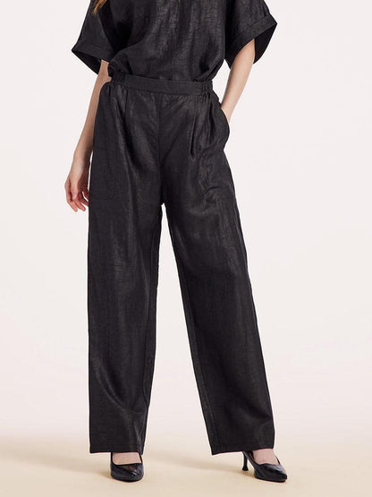 18 Momme Xiang Yun Silk Straight Pants
