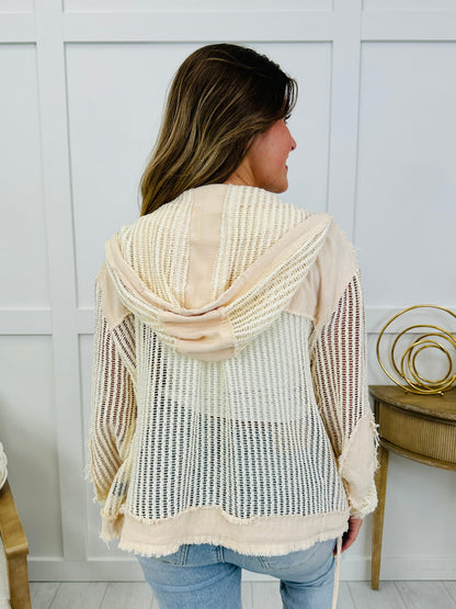 Restless & Free Jacket In Cream Multi