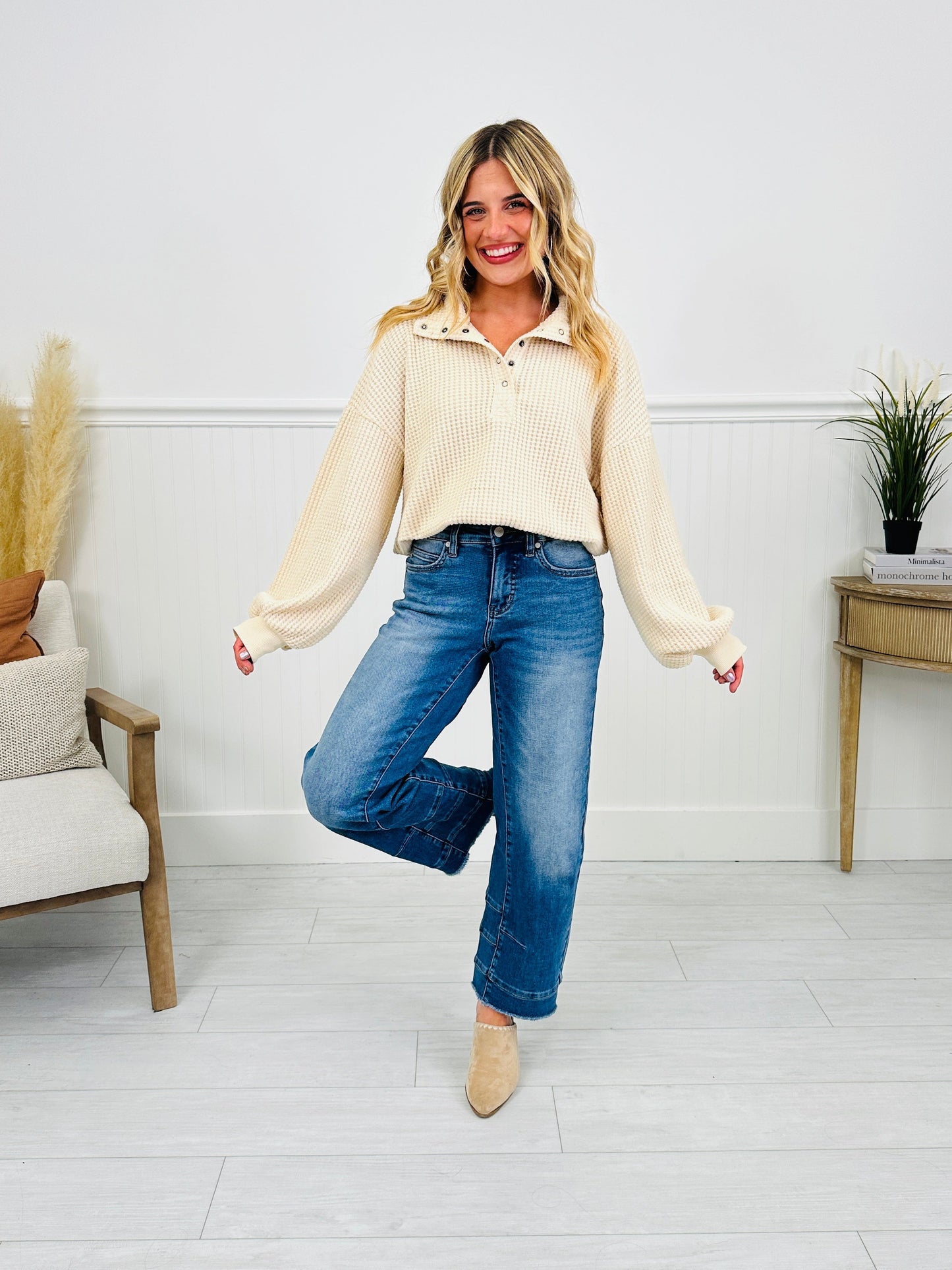 Be Basic Barrel Jeans with Tummy Control