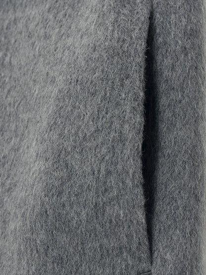 Alpaca Wool Belted Women Overcoat