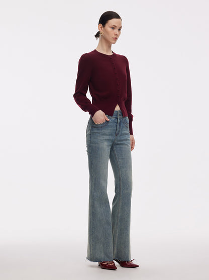 Denim High-Waisted Women Flared Jeans