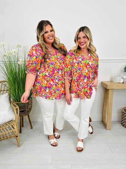 Step Into Spring Top in Charleston Print