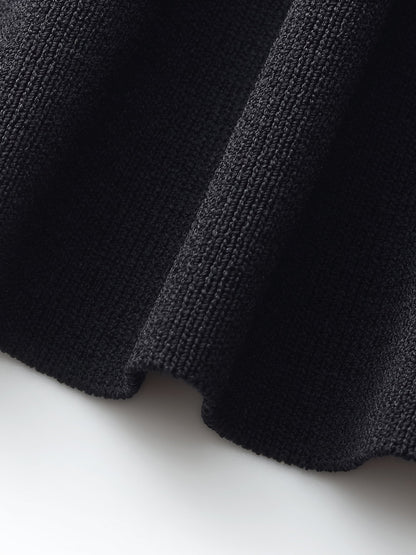 Lyocell Blend Knit Tank Top And Back Pleated Blouse Two-Piece Set