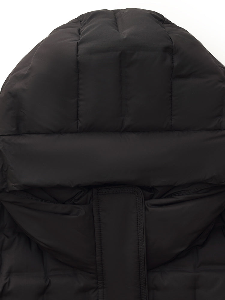 Water-repellent And Windproof Hooded Goose Down Coat