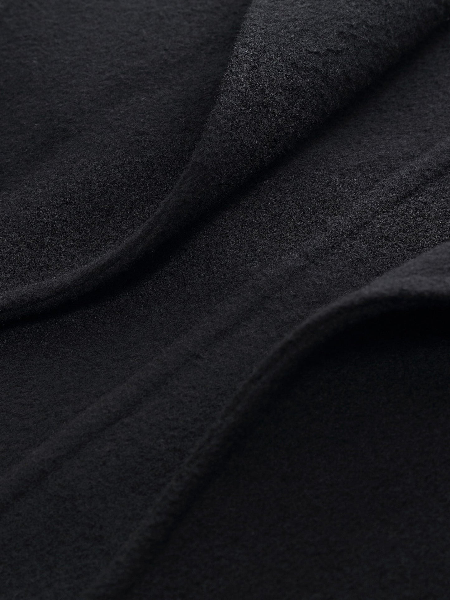Cashmere Wool Blend Fringe Hem Women Wrap Overcoat