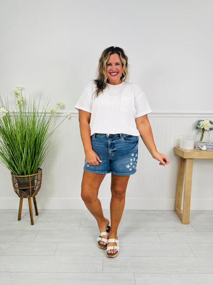 Judy Blue Star of Summer Shorts