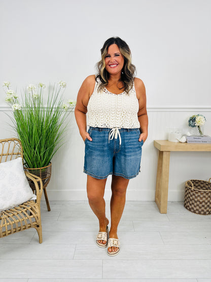 Judy Blue Comfort First Baggy Featherweight Shorts