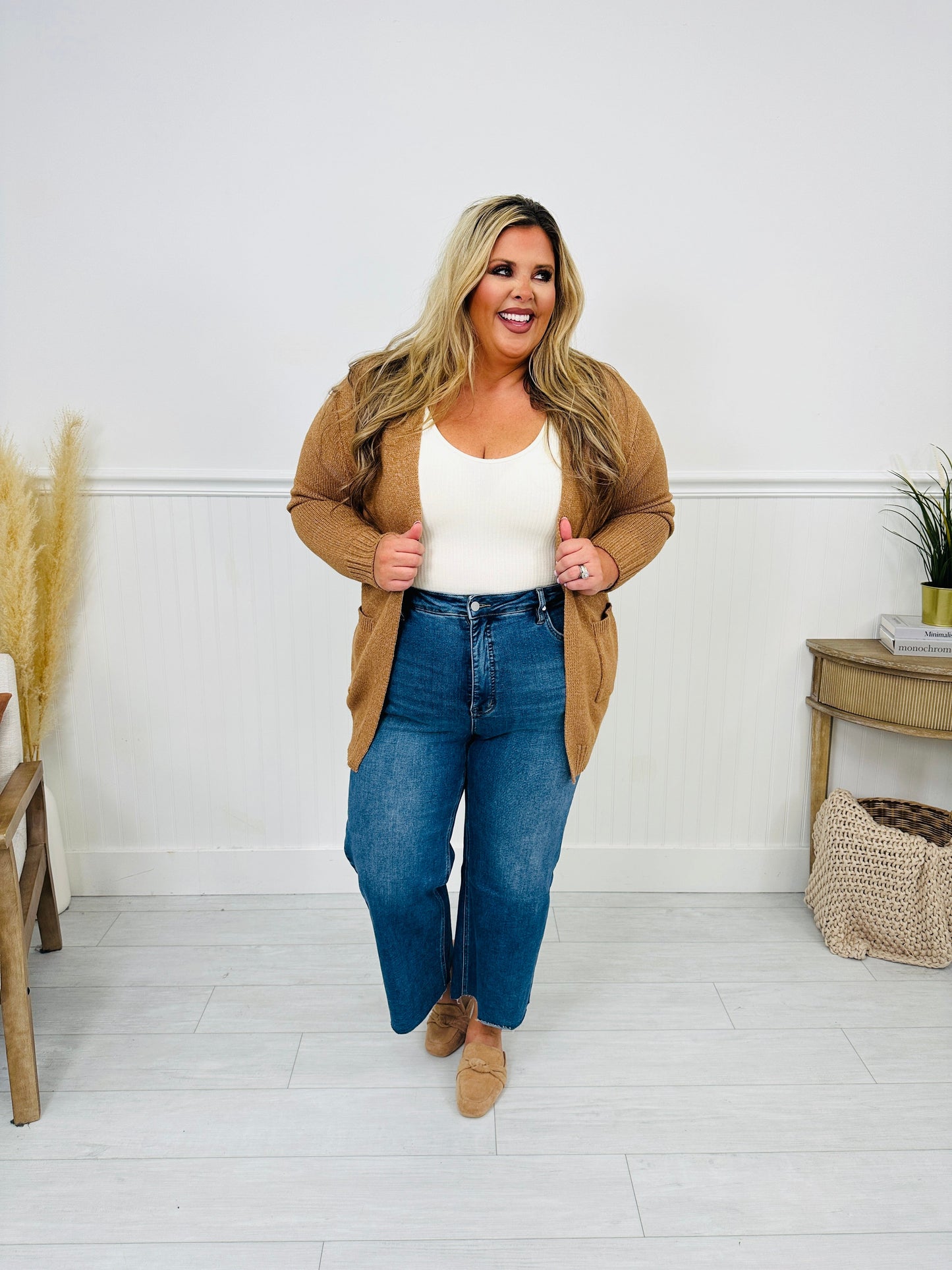 My Everything Cropped Wide Leg Tummy Control Jeans