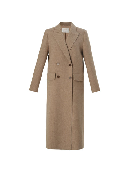 Washable Wool Cashmere Blend Women Overcoat