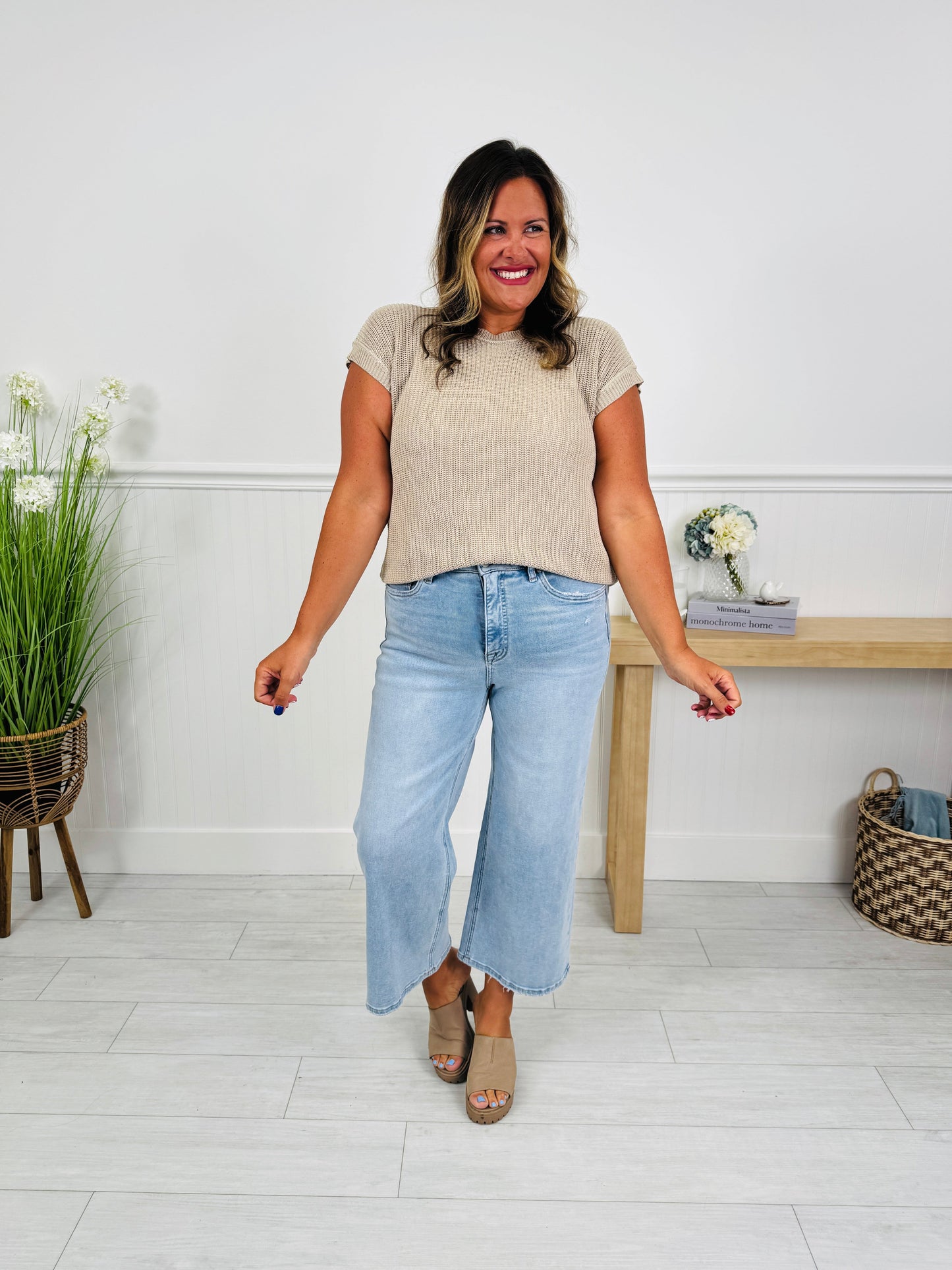 The Perfect Pick Cropped Wide Leg Jeans in Multiple Inseams