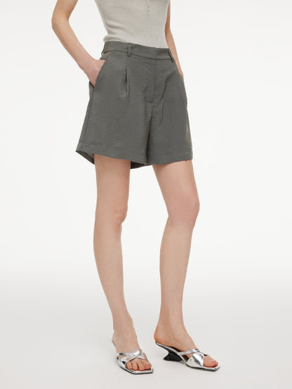 Triacetate Blend Women A-Line Shorts