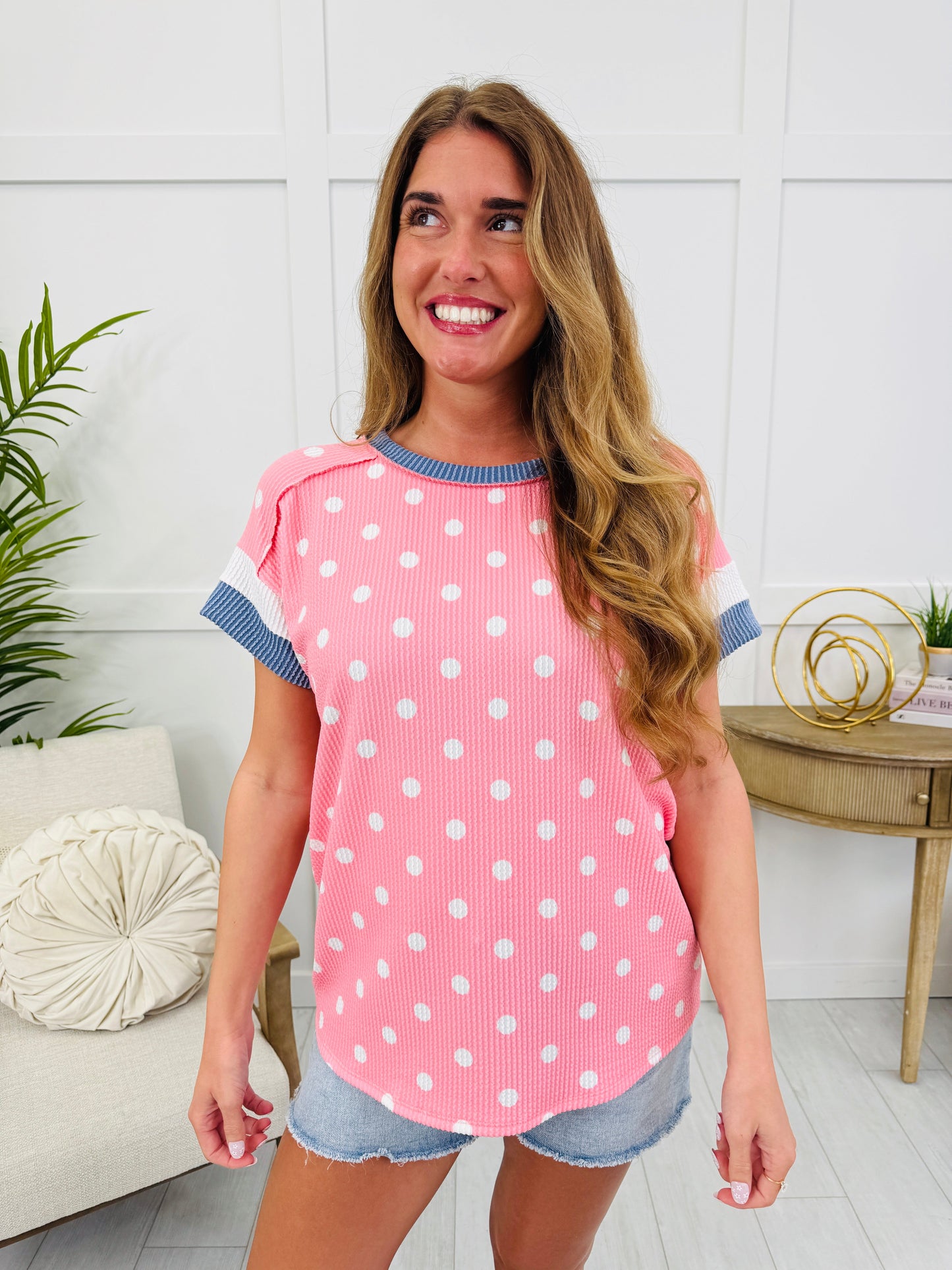 Spotacular Style Top In Pink