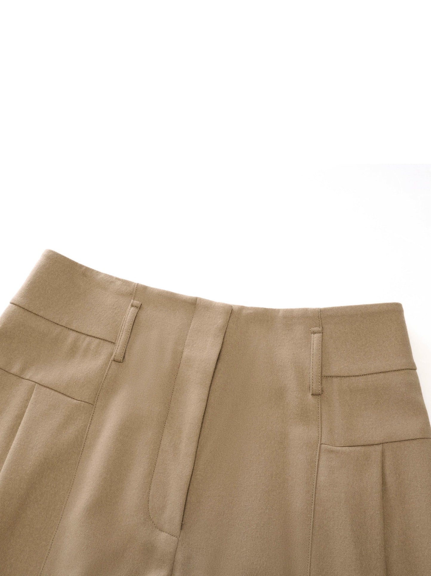 Cashmere Wool Blend Women Wide Leg Pants