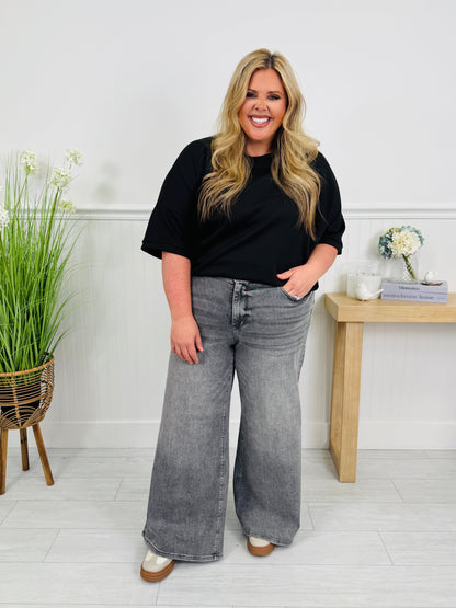 Judy Blue Smoke Show Palazzo Wide Leg Jeans