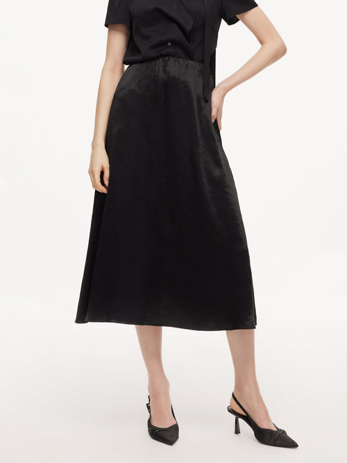 100% Acetate Women A-Line Skirt