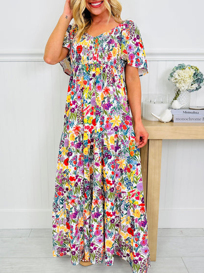 Summer in Bloom Dress in Barcelona Print