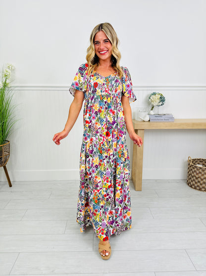Summer in Bloom Dress in Barcelona Print