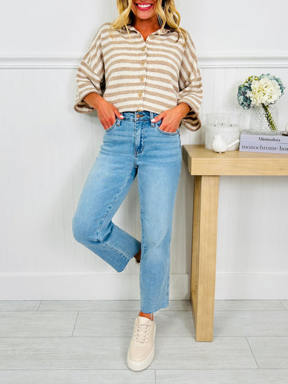 Judy Blue Feel Good Fit Ankle Straight Jeans