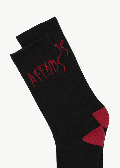 AFENDS Mens Seeing Double - Socks Two Pack - Multi