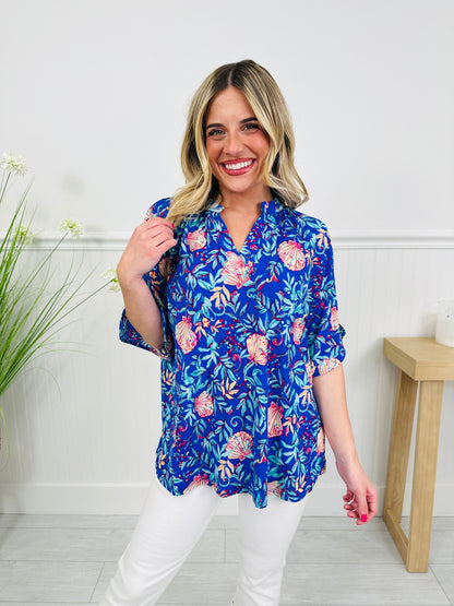 Radiate Sunshine Top in Naples Print