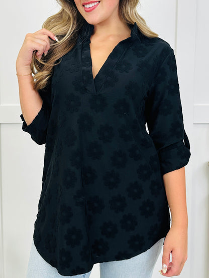Floral Feelings Top In Black