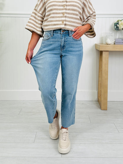 Judy Blue Feel Good Fit Ankle Straight Jeans