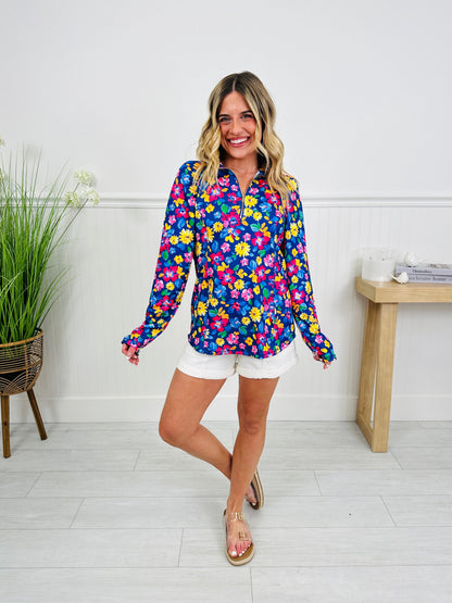 Where Spring Begins Top in Charleston Print