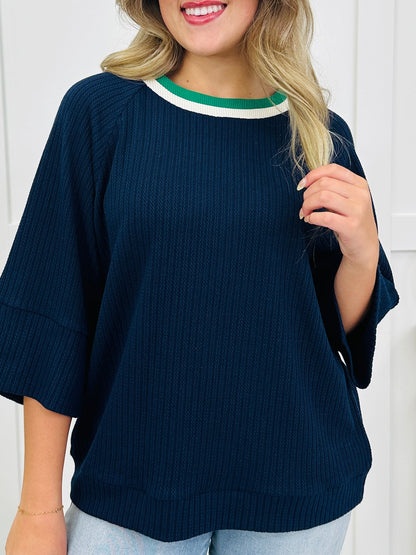 Running Around Town Top In Navy