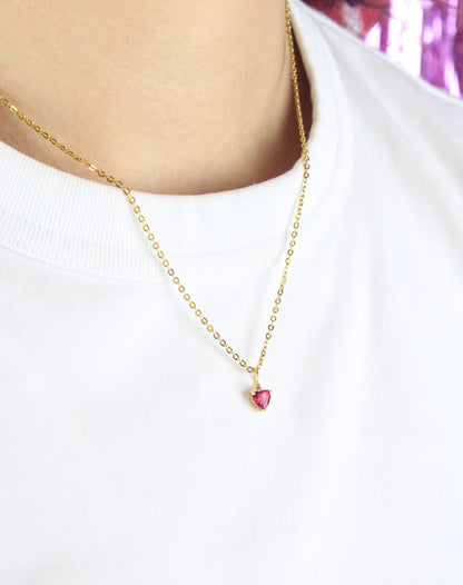 Bejewelled Heart Necklace