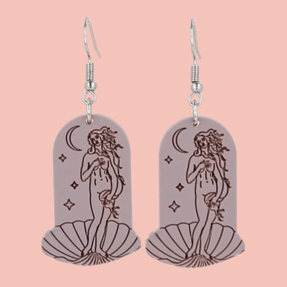 Birth of Venus Arch Earrings - Lavender