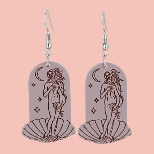 Birth of Venus Arch Earrings - Lavender