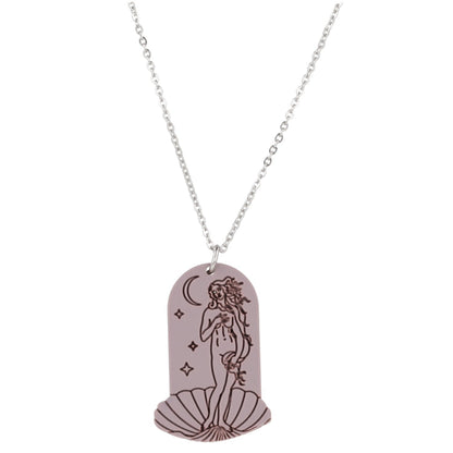 Birth of Venus Arch Necklace - Lavender