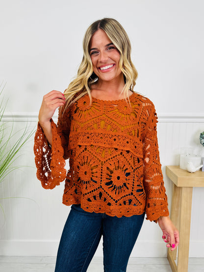 Casually Crochet Top In Multiple Colors