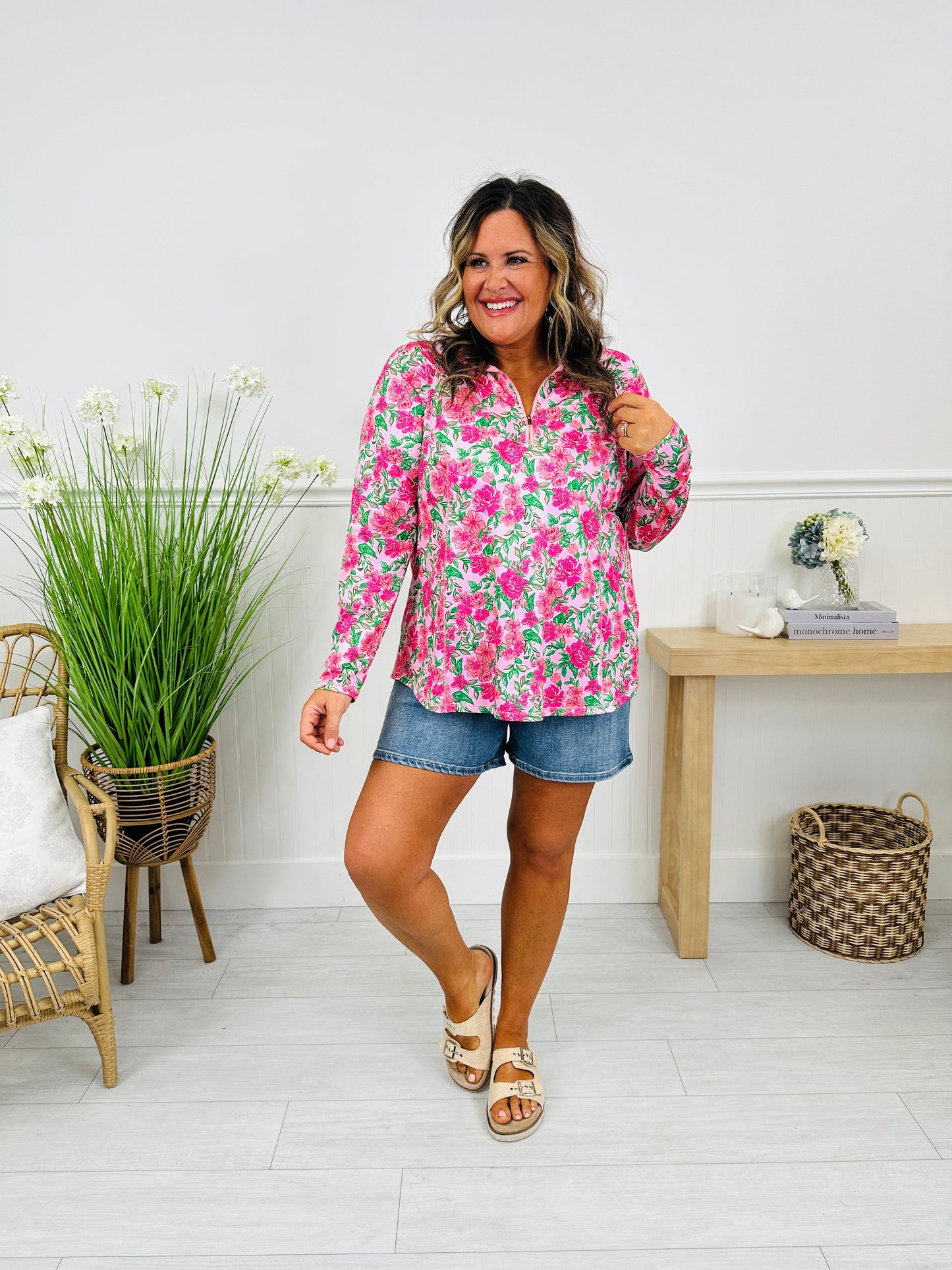 Where Spring Begins Top in Maui Print
