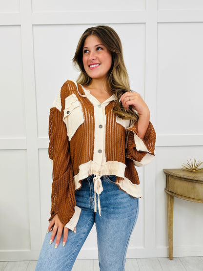 Restless & Free Jacket In Choco Multi