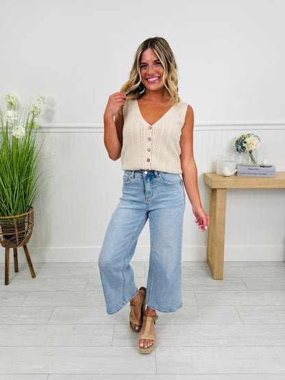 The Perfect Pick Cropped Wide Leg Jeans in Multiple Inseams