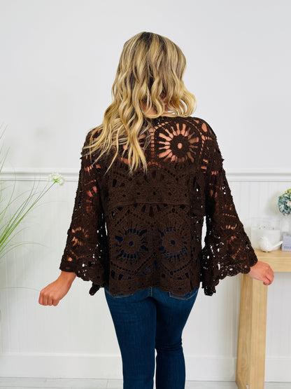 Casually Crochet Top In Multiple Colors