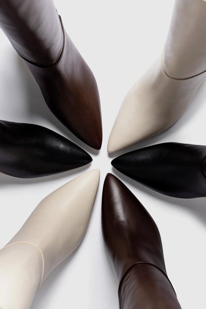 Kate Mid Boot In Brown Leather