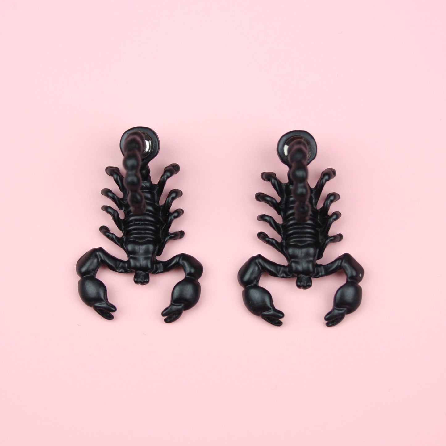 Black Scorpion 2 Piece Stud Earrings