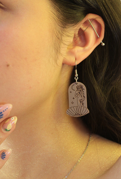 Birth of Venus Arch Earrings - Lavender