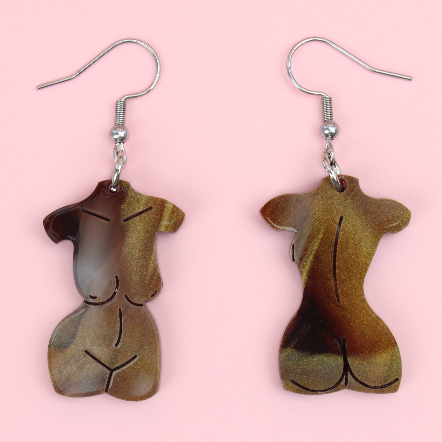 Birthday Suit Earrings- Chestnut