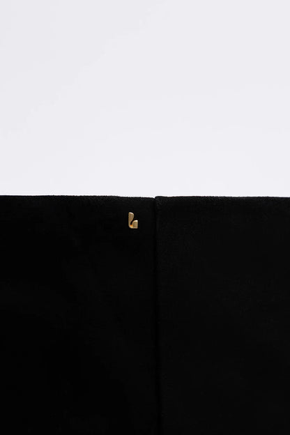 Kate Wide Boot Black Suede