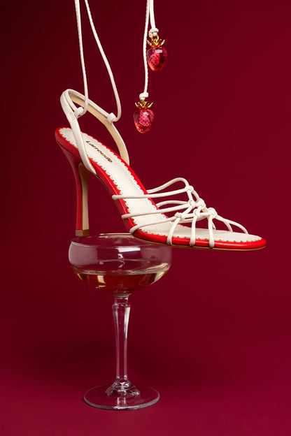 Carmen Sandal Ivory Leather