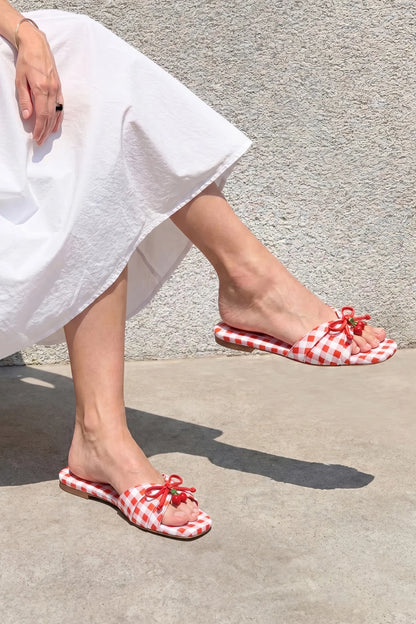 Bardot Flat Scarlet Printed Fabric